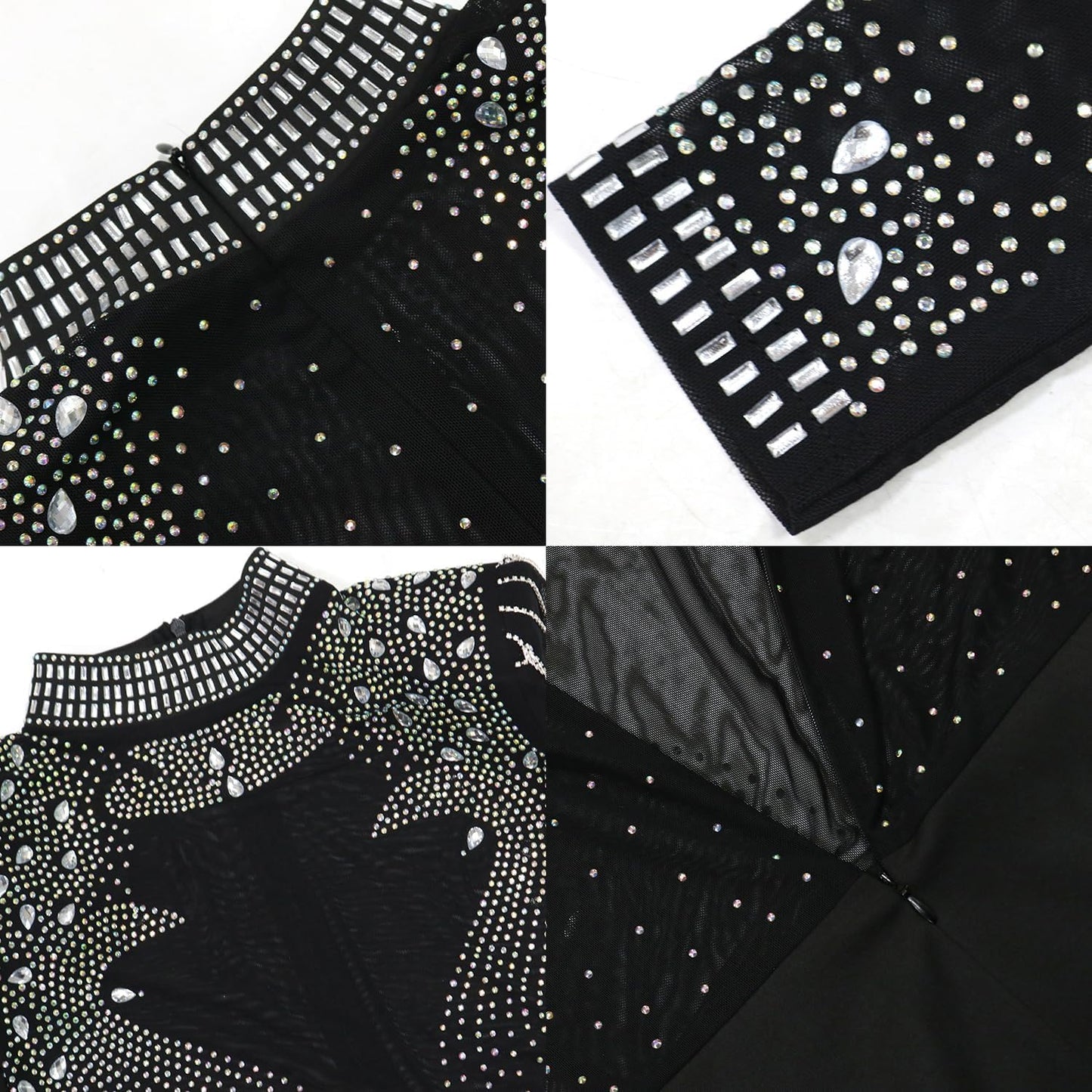 Women Long Sleeve Birthday Dresses Sexy Hot Diamond Process Sexy Dress Party Club Night Dress…