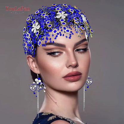 Luxury Bridal Crown Wedding Hair Accessories Bridal Tiara and Headdress Rhinestone Headband for Women Headpiece HP240