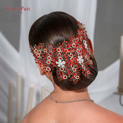 Luxury Bridal Crown Wedding Hair Accessories Bridal Tiara and Headdress Rhinestone Headband for Women Headpiece HP240