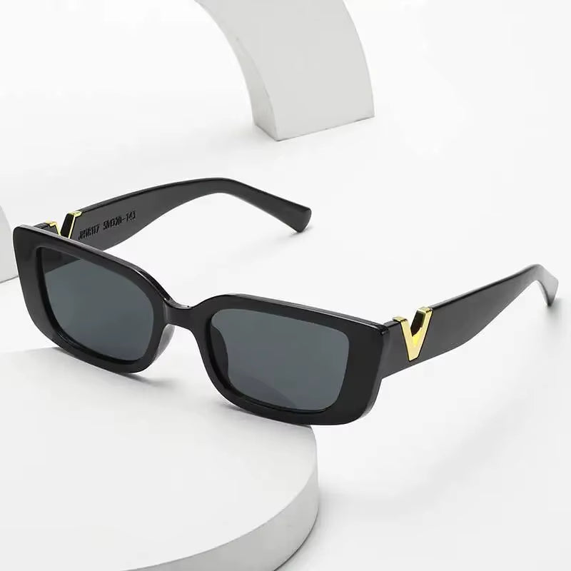 Retro Rectangular Sunglasses 2023 New WOMEN'S Brand Designer Retro Small Frame Sunglasses Oculos De Sol