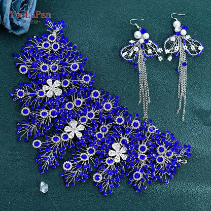 Luxury Bridal Crown Wedding Hair Accessories Bridal Tiara and Headdress Rhinestone Headband for Women Headpiece HP240