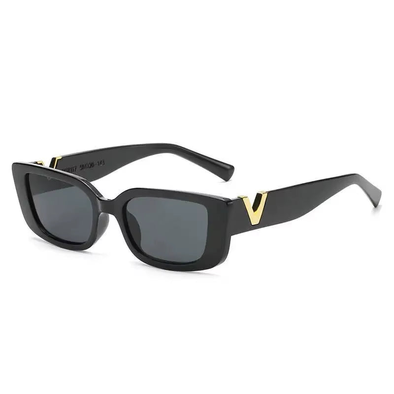 Retro Rectangular Sunglasses 2023 New WOMEN'S Brand Designer Retro Small Frame Sunglasses Oculos De Sol
