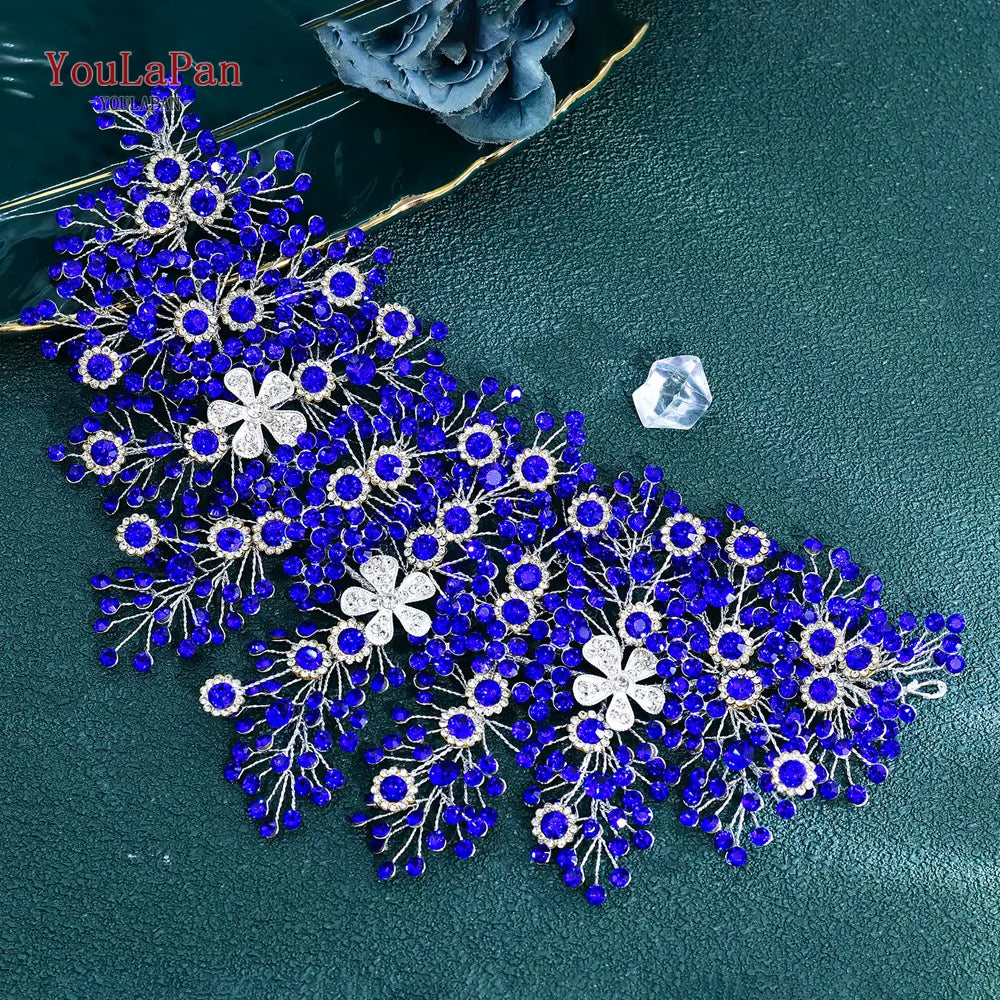 Luxury Bridal Crown Wedding Hair Accessories Bridal Tiara and Headdress Rhinestone Headband for Women Headpiece HP240
