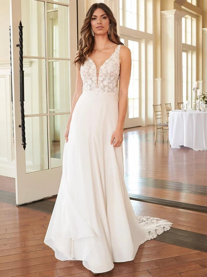 Lace Beach Wedding Dresses for Bride 2026 Mermaid Long Bridal Gowns Boho Wedding Gowns for Women