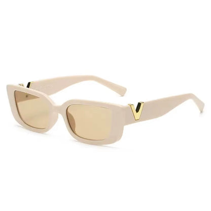 Retro Rectangular Sunglasses 2023 New WOMEN'S Brand Designer Retro Small Frame Sunglasses Oculos De Sol