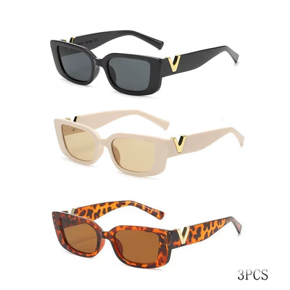 Retro Rectangular Sunglasses 2023 New WOMEN'S Brand Designer Retro Small Frame Sunglasses Oculos De Sol