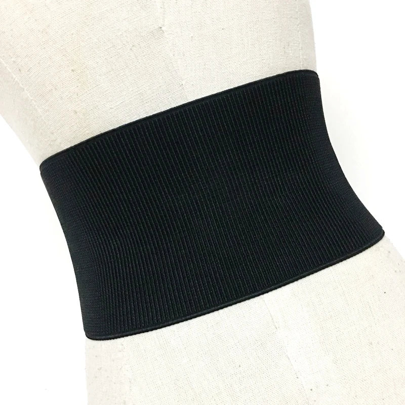Plus Size Elastic Corset Belt Female Waist Wide Belts for Women High Quality Stretch Cummerbunds Designer Big Dress Waistband